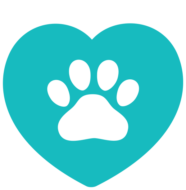 Paws in Comfort small paw in heart logo